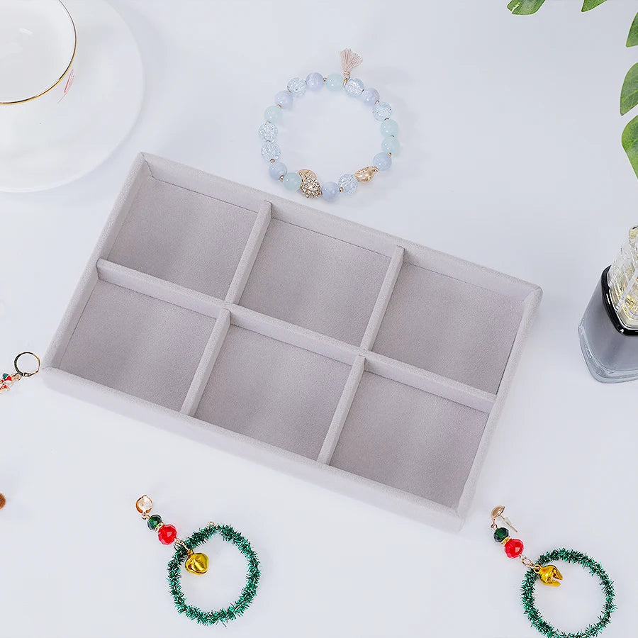 1pc, Flocking Jewelry Box Jewelry Tray, Suitable For: All Kinds of Jewelry Storage.