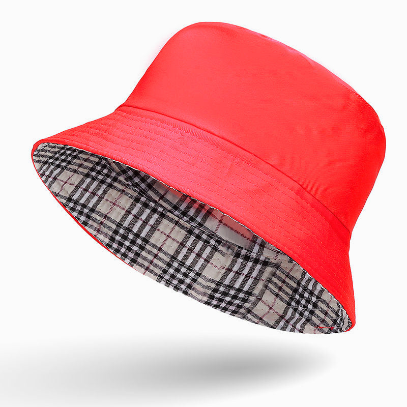 New Portable Fashion Sexy Solid Color Folding Fisherman Sun Hat Outdoor Men and Women Bucket Cap Multi-season Cap