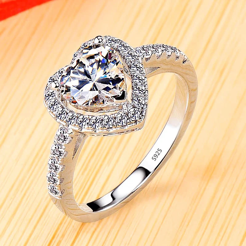 Non-fading 18K Golden Glossy Ring, Classic Couple Engagement Wedding Ring Unisex Silver 925 Jewelry Fashion Accessories