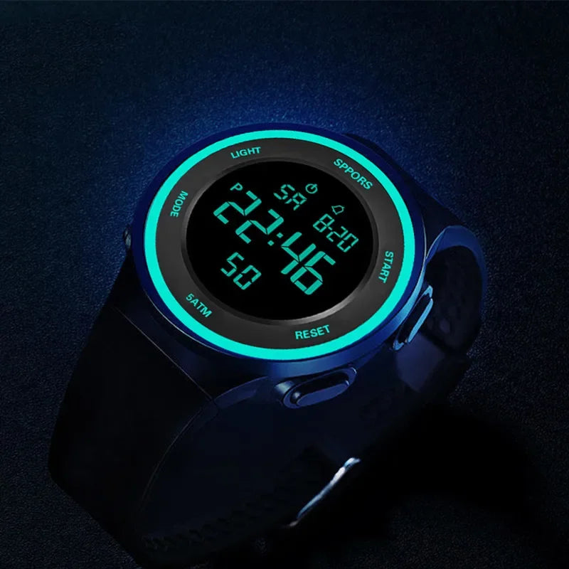 Waterproof Led Watches for Men Outdoor Sports Men Digital Led Quartz Alarm Men Wrist Watch Fashion Electronic Watch Relogio New