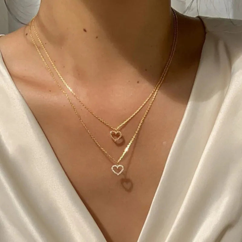 Minimalist Round Stick Pendant Necklace for Women Pearl Clavicle Necklace Leaves Long Chain Fashion Jewelry Statement Girl Gift