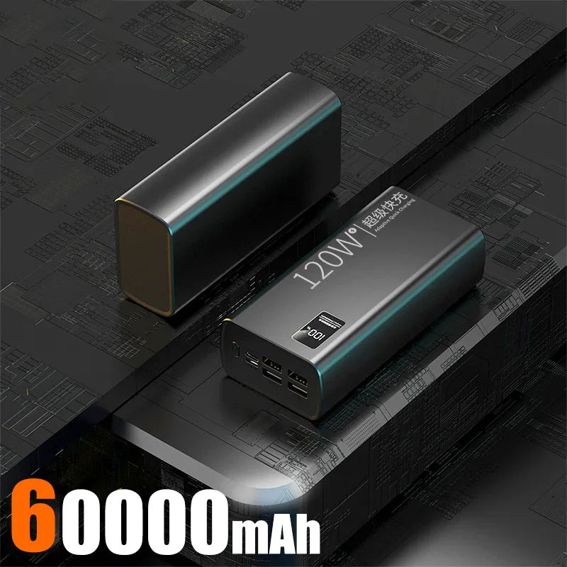 Xiaomi 80000mAh High Capacity Power Bank 120W Fast Charging Powerbank Portable Battery Charger For iPhone Samsung Huawei