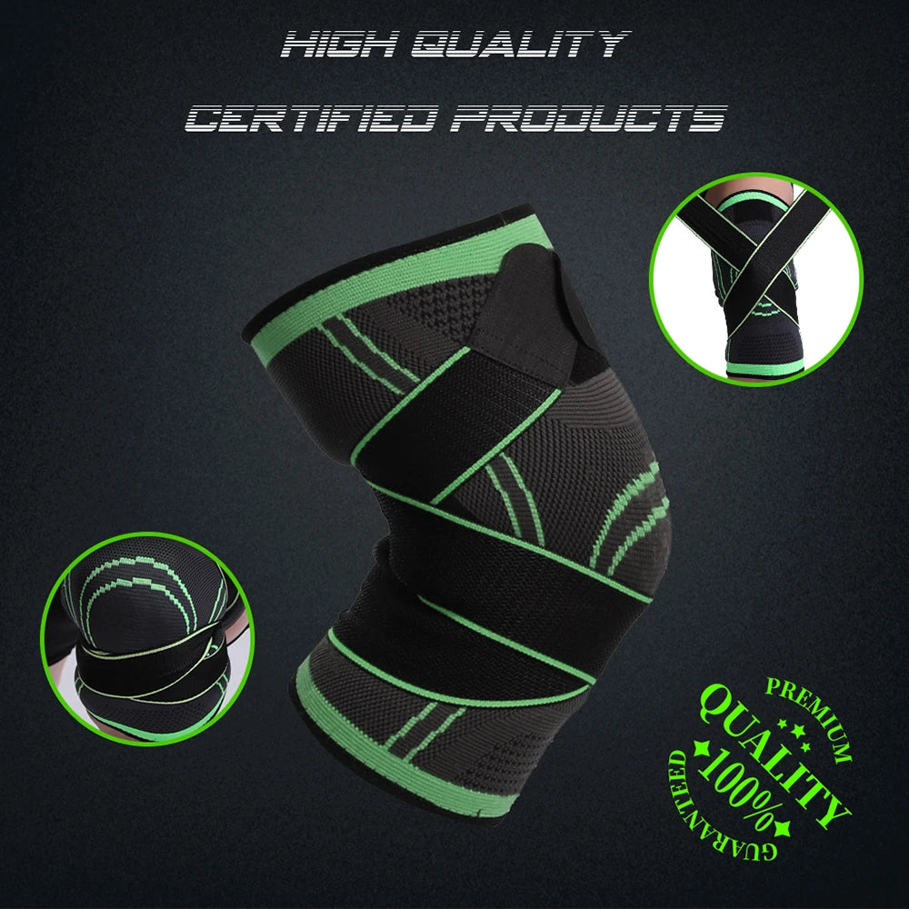 1 PCS Knee Pads Fitness Sports Knee Support Braces for Men Women Compression Elastic Nylon Training and Exercise Kneepad Sleeve