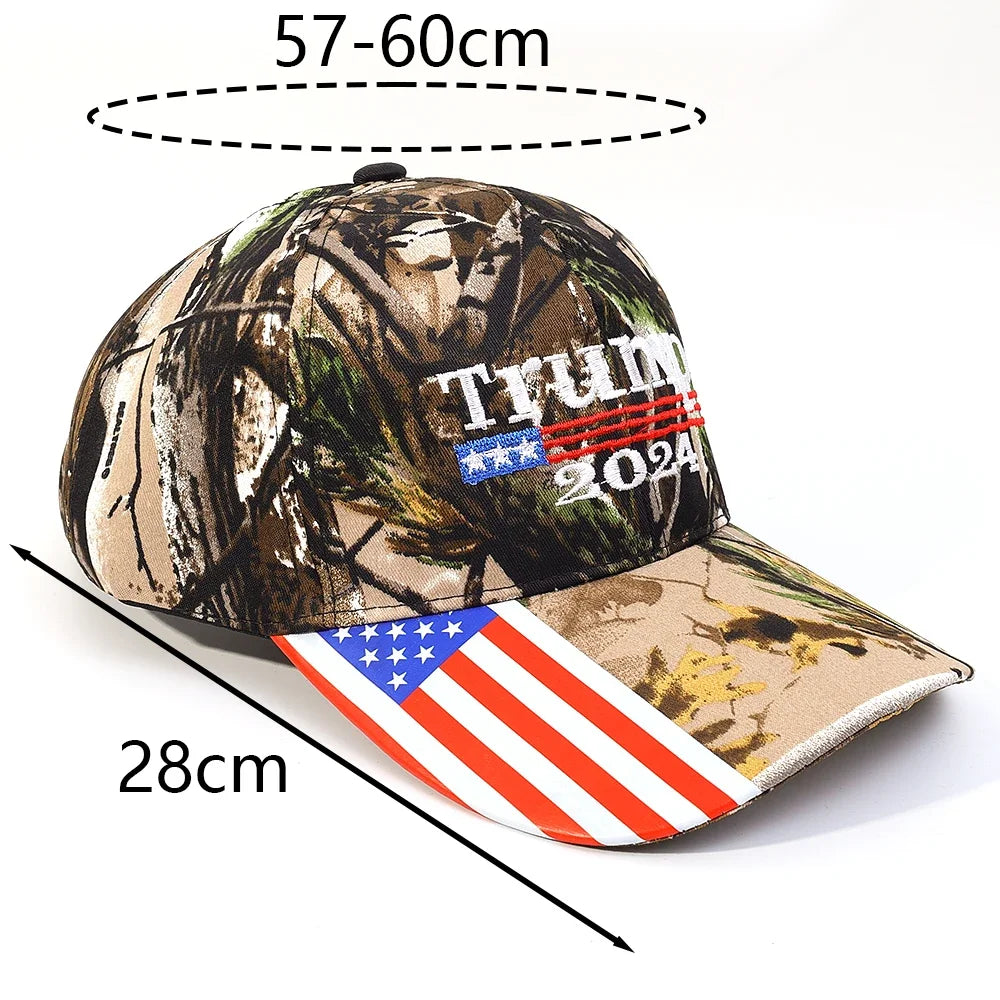 Hot Trump 2024 American Presidential Hat Make America Great Again Hat Donald Trump Republican Hat Cap MAGA Embroidered Mesh Cap