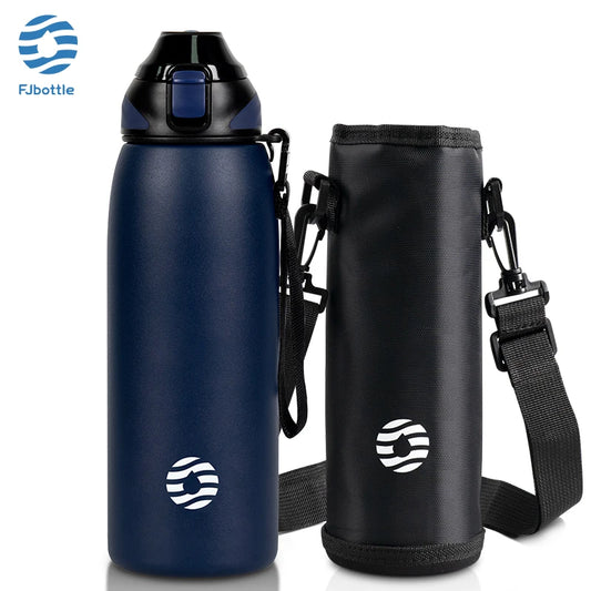 FEIJIAN Water Bottle 1L Vacuum Sports Bottle Warm and Cold Drink Stainless Steel Vacuum Flask